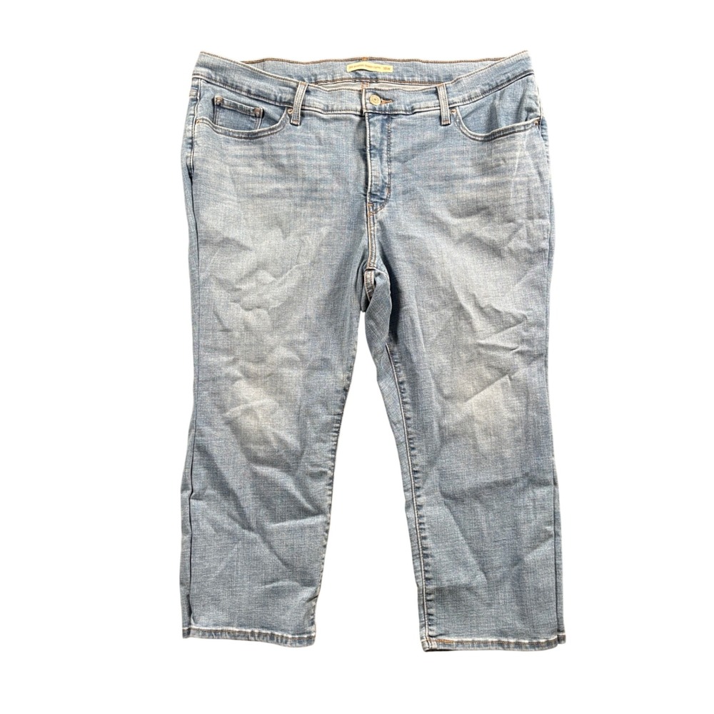 Levi's 311 Shaping Skinny Capri Jeans‎ Women's 18W Light Wash Stretch